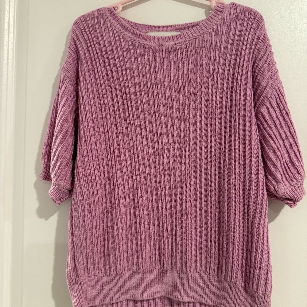 Pink Ribbed kids matching Set - Picture 2 of 3